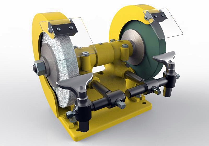 bench grinder砂轮机模型